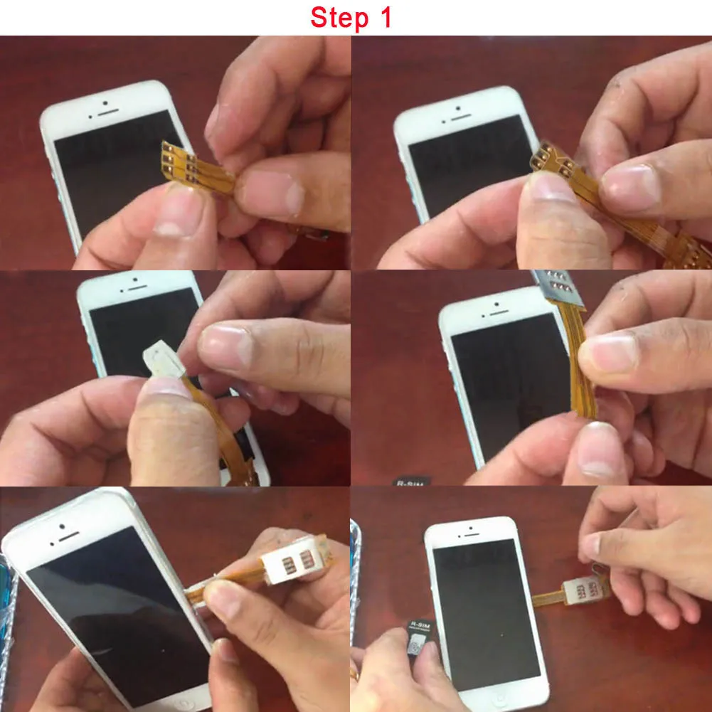 Двойной футляр для сим-карты для мобильного телефона с двумя sim-картами для Iphone 4 4s 5