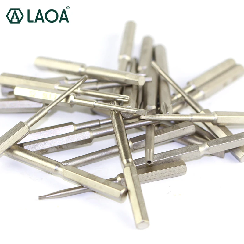 

LAOA 2pcs S2 Screwdriver Bits Precision Slotted Phillip Pentalobe Triangle Torx Hex Bit Repair for Iphone Cellphone