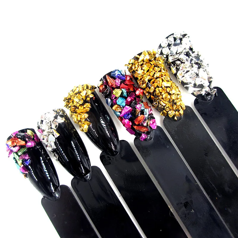 Broken Glass Rhinestones for Nails Gems Nail Art Rhinestones Mix Rhinestone 3d Nail Art Decorations Stones for Nail