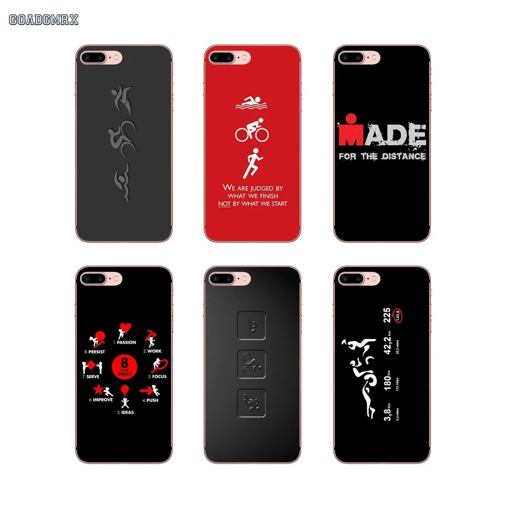 Прозрачный чехол из ТПУ с логотипом Triathlon Ironman для Samsung Galaxy S2 S3 S4 S5 Mini Alpha S6 S7 edge S8 S9