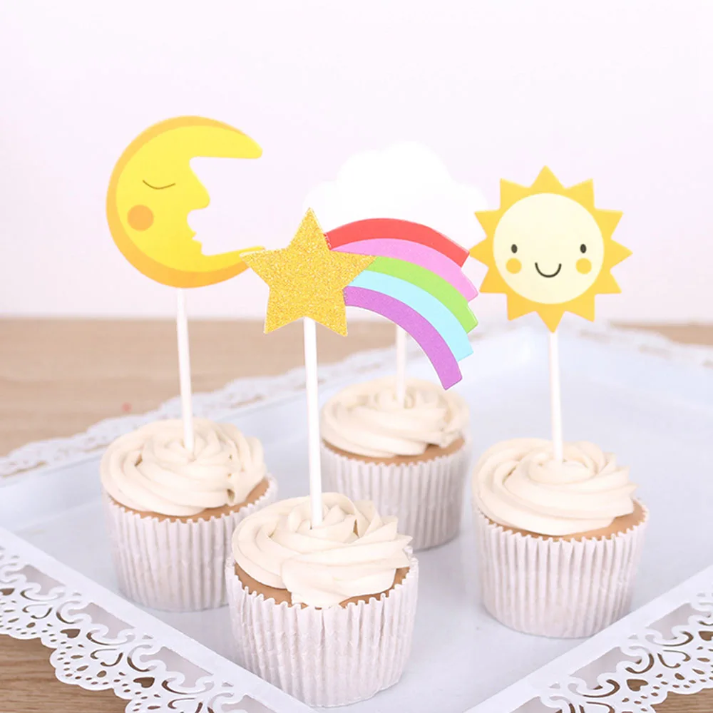4pcs-set-Birthday-Cake-Topper-Cupcake-Toppers-Cartoon-Sun-Moon-Cloud-Top-Flag-Decoration-Birthday-Party (3)