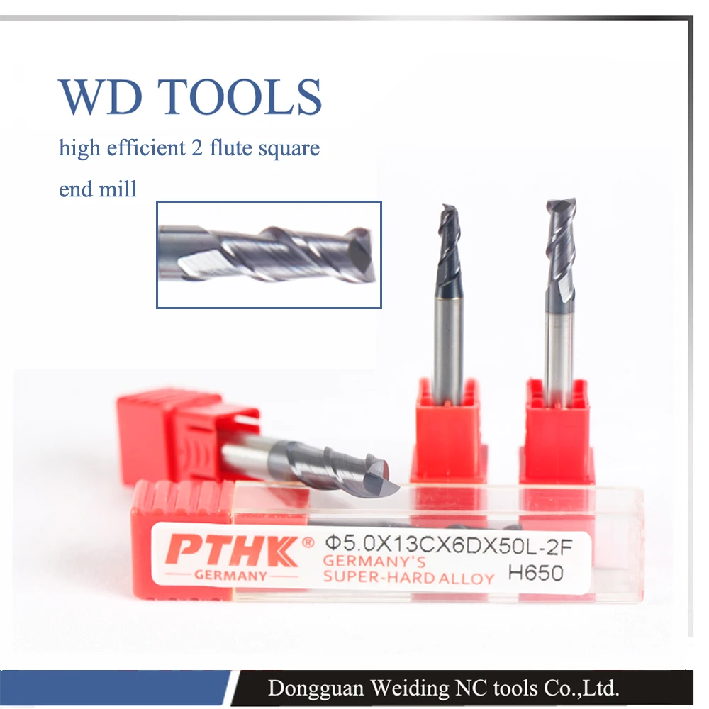 

5.5X50LX5/6DX2F HRC65 carbide end for high hardness material 2 flute End Mill Type and Carbide Material end mill cutter