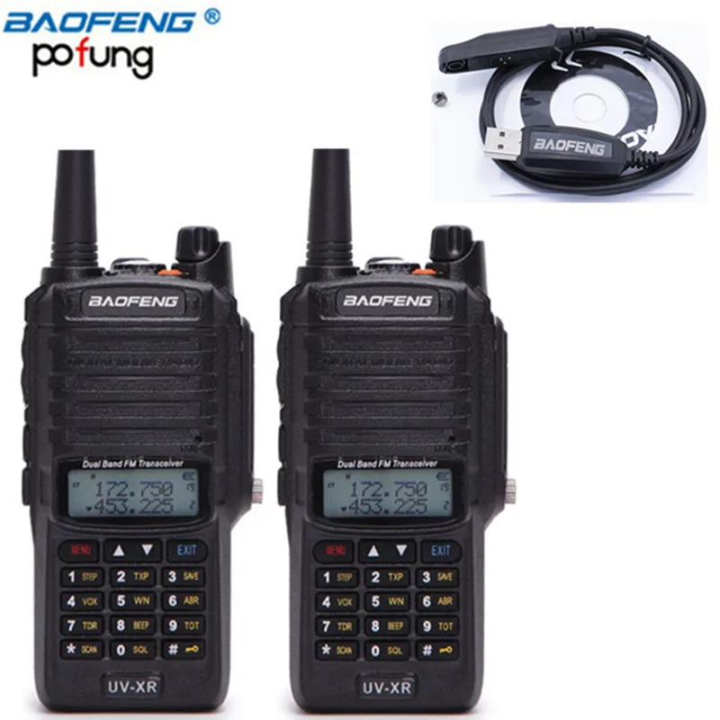 2 шт Baofeng UV-XR 10 W Мощность Dual Band 136-174/400-520 МГц IP67 Водонепроницаемый пылезащитный рация Хэм любительского CB двусторонней радиосвязи