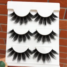 YOKPN толстые трехмерные накладные ресницы высокого качества шелковые белки Поддельные ресницы реалистичной формы сценические ресницы