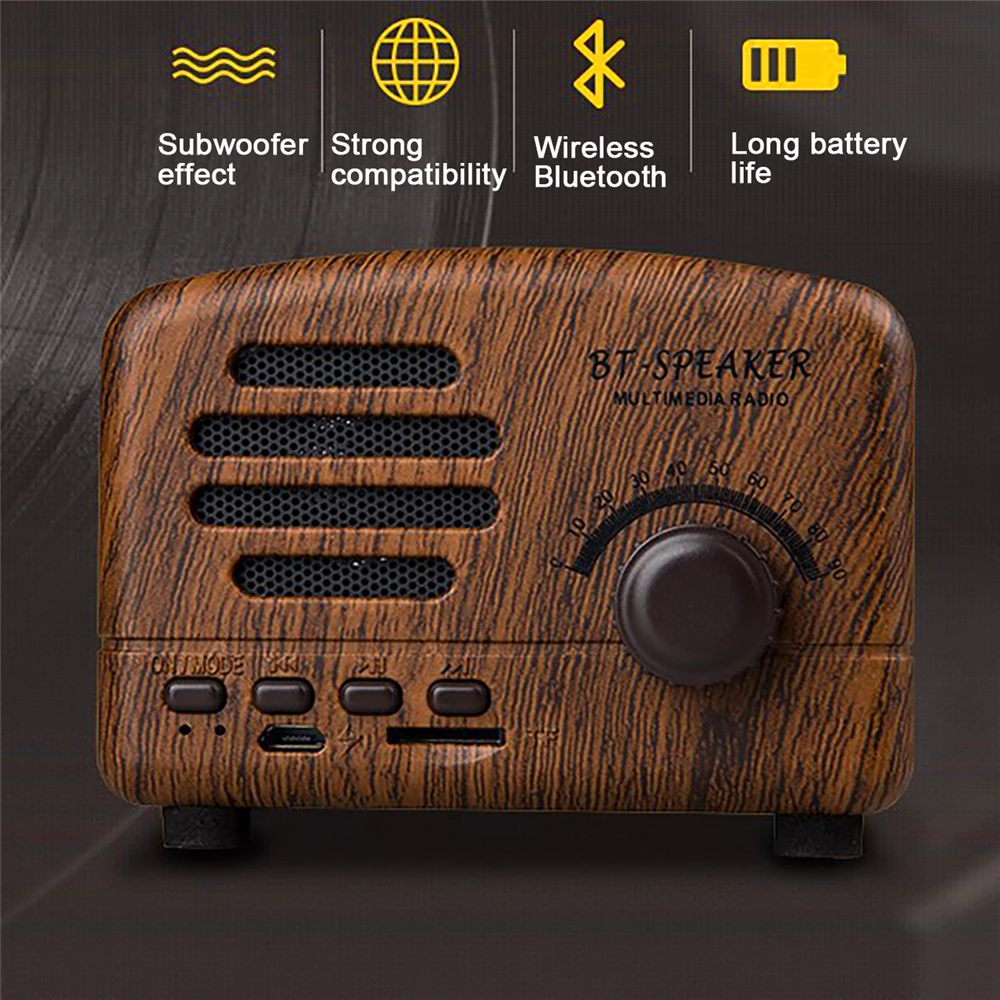 Ретро fm радиоприемник FM AM SW портативный карманный с поддержкой tf карты AUX