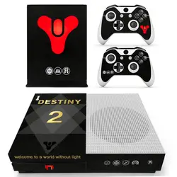 Игра Destiny 2 кожи Стикеры наклейка для microsoft Xbox One S консоли и контроллеры Скины Стикеры s для Xbox One тонкий кожи винил