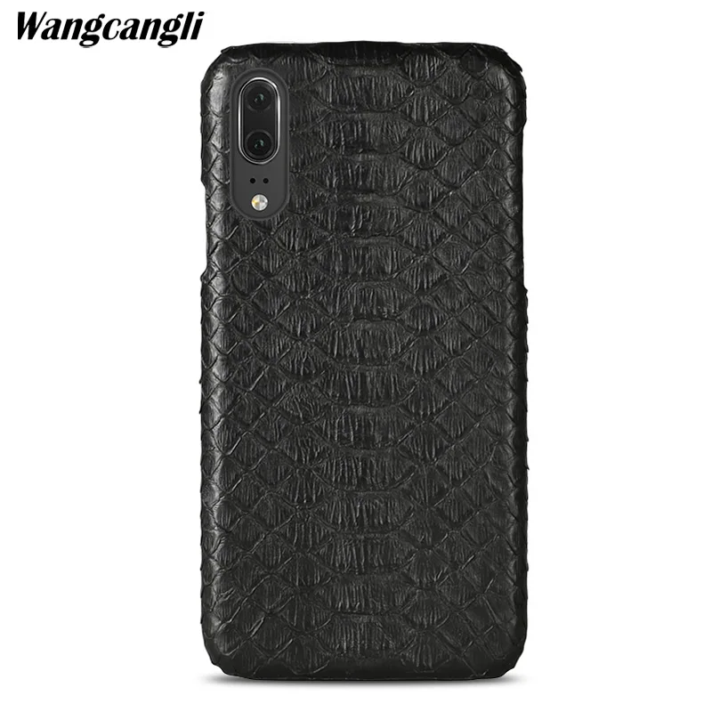 Leather python skin cover back for huawei p9 lite 2017 case high-end custom phone For HUAWEI P20 pro | Мобильные телефоны и