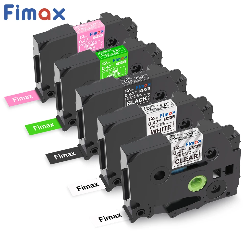 Fimax 5 шт. Φ совместимый с Brother P Touch tz Tape TZe231 tz131 tz221 TZE 231 tzeMQP35 ленты для принтера