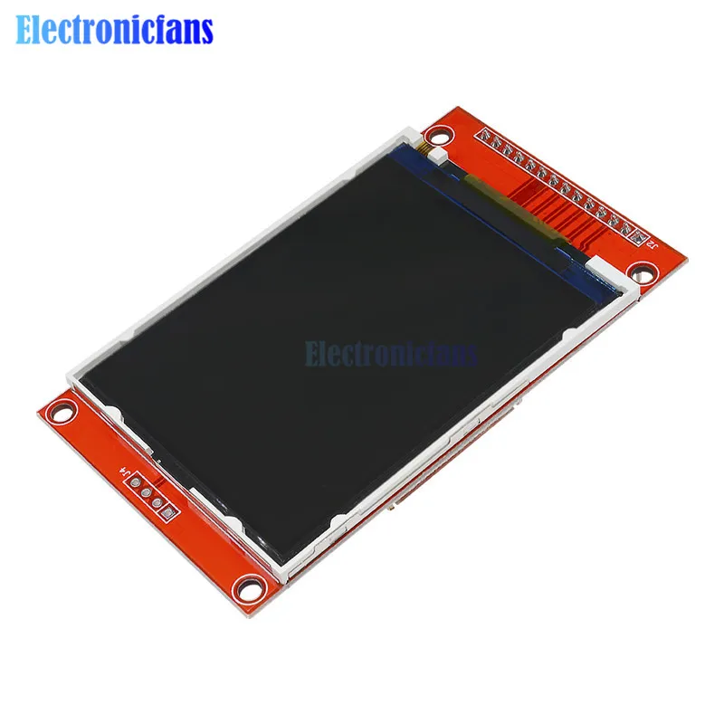 2," 2,8 дюймов TFT SPI 240X320 lcd модуль последовательного порта+ PCB адаптер Micro SD ILI9341 5 В/3,3 В модуль ЖК-дисплея