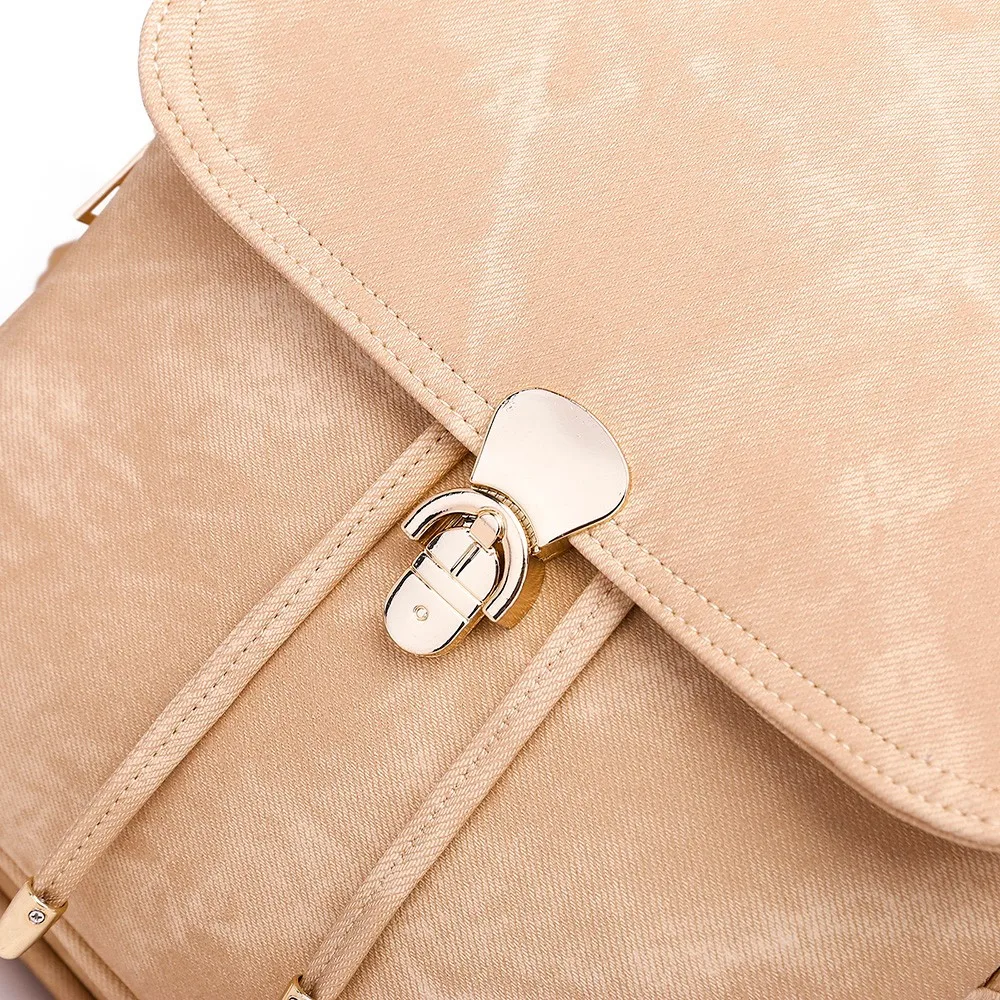 Aelicy 2 шт. женский рюкзак Набор из джинсовой кожи рюкзаки для девочек модная школьная сумка винтажный однотонный высококачественный розовый рюкзак