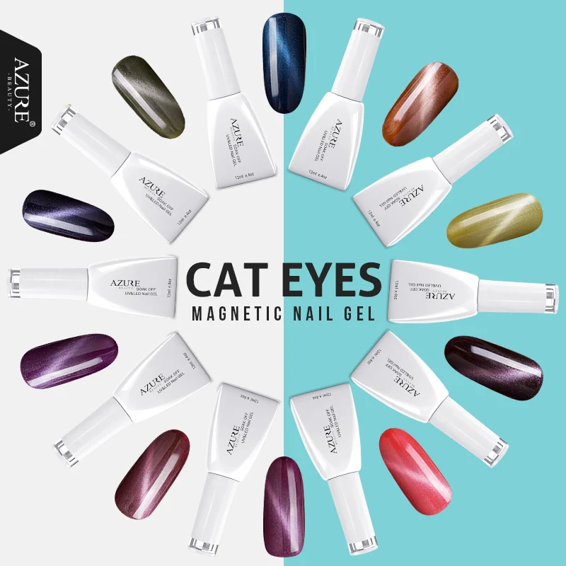 

Azure Beauty Chameleon UV Nail Gel Polish 3D Cat Eyes Magnetic UV Gel Long Lasting Soak Off Nail Varnish Hot Sale Gel Lacquer