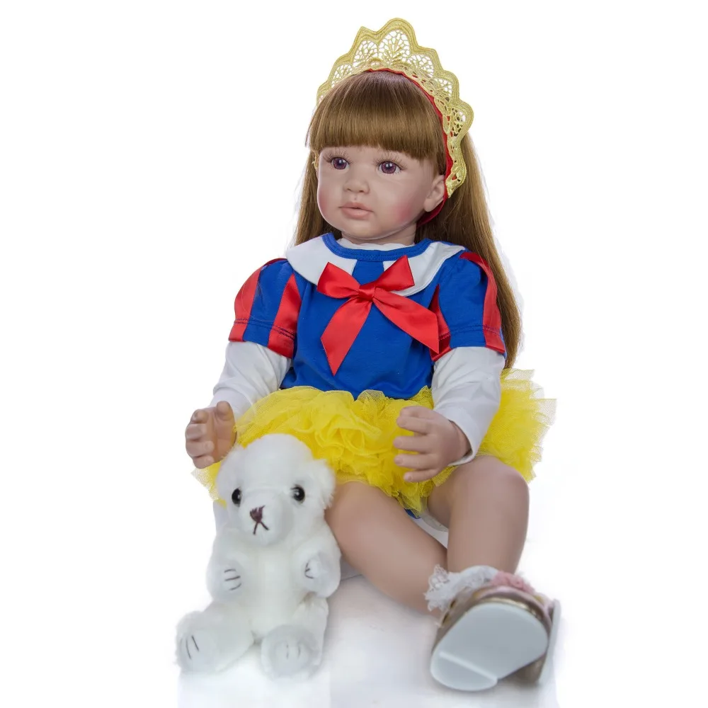 

60cm Silicone Reborn Baby Doll Toys Like Real Vinyl Princess Toddler bebe Dolls Girls Bonecas Birthday gift Play House