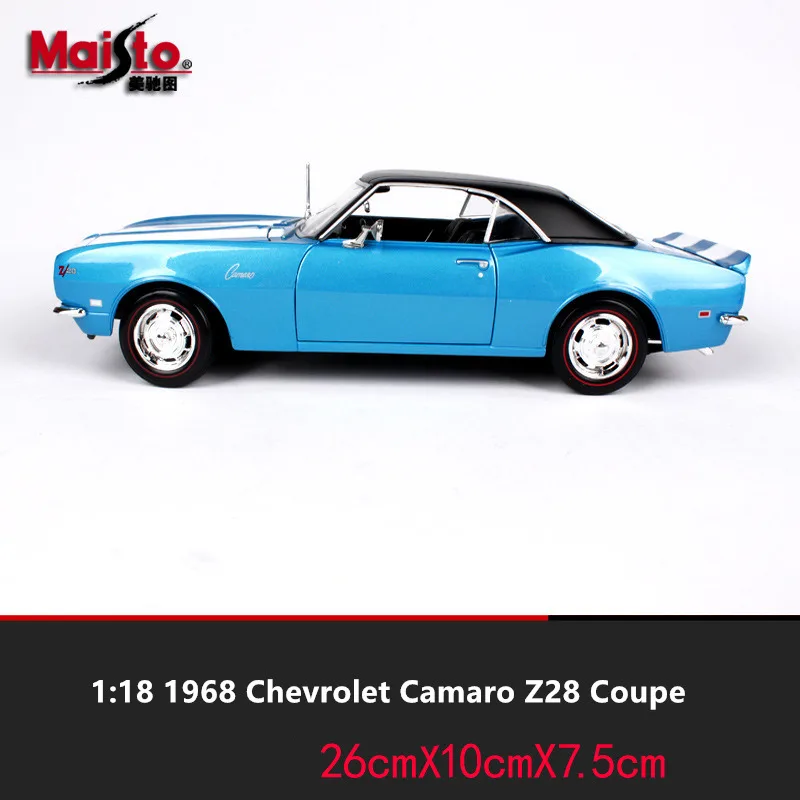 Модель автомобиля Maisto 1:18 1967 Chevrolet Camaro SS 396 из сплава в стиле ретро классическая