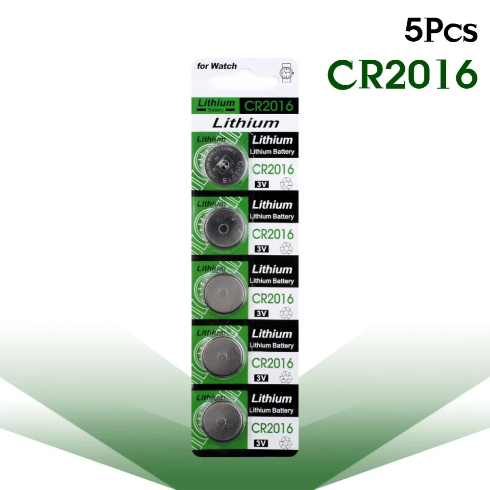 

YCDC Sale 2 Days Promotion Button battery CR2016 LM2016 BR2016 DL2016 KCR2016 3V Button Coin Cell Battery Bulk Lot 5 Pcs