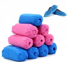 100 шт/партия, медицинские водонепроницаемые бахилы, нетканые ткани, одноразовая обувь, покрывает обувь, покрывает грязестойкую обувь высокого качества