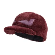 Женская Повседневная бейсбольная Кепка из овечьего меха, зимняя теплая шапка Fur Story 17608