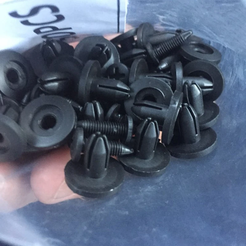 Car Covers 50pcs 100Pcs Black Plastic Rivets Retainer Clips Car Fender