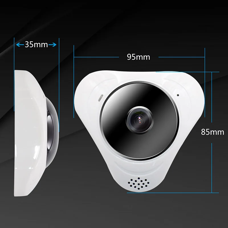 

3.0MP Home Security Panoramic Camera WiFi IP Surveillance Support TF Card JFlyer