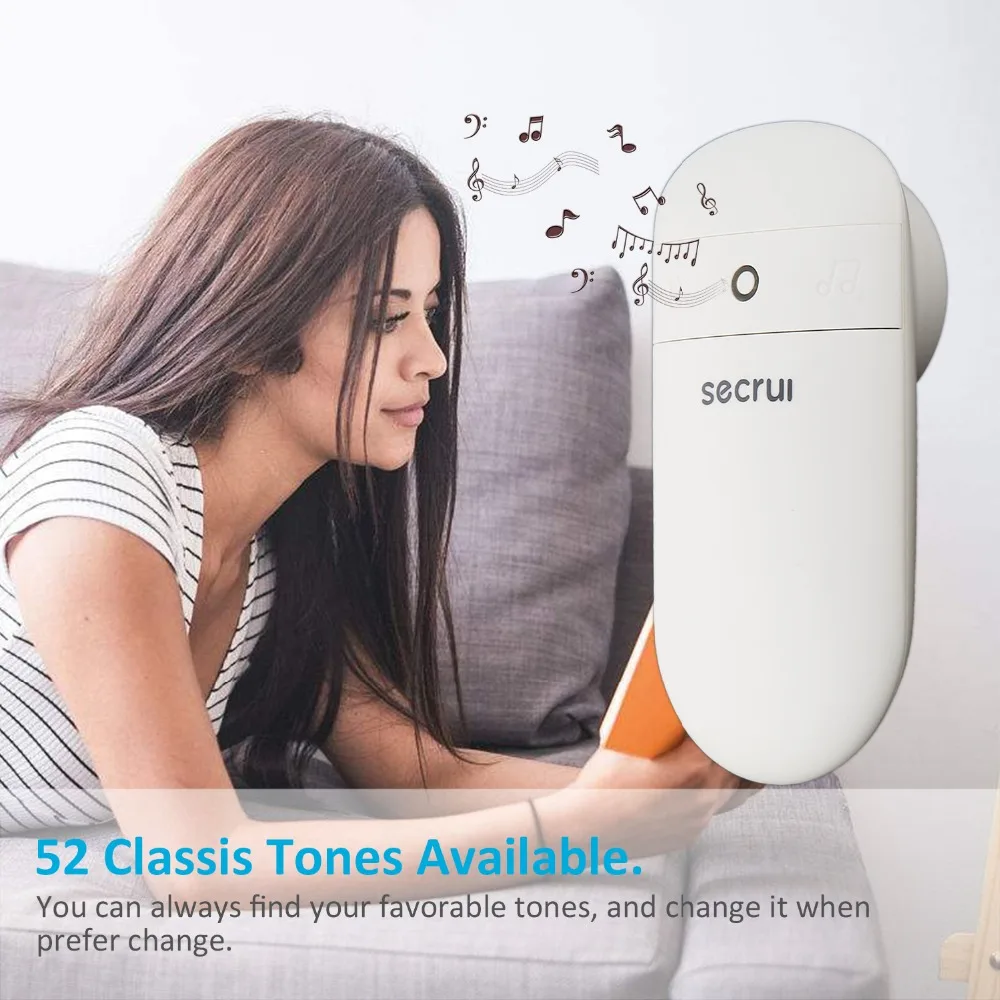 

SECRUI M518 Doorbell Multi-functional Button Wireless SOS Emergency Button 433MHz Alarm Accessories For Home Alarm System
