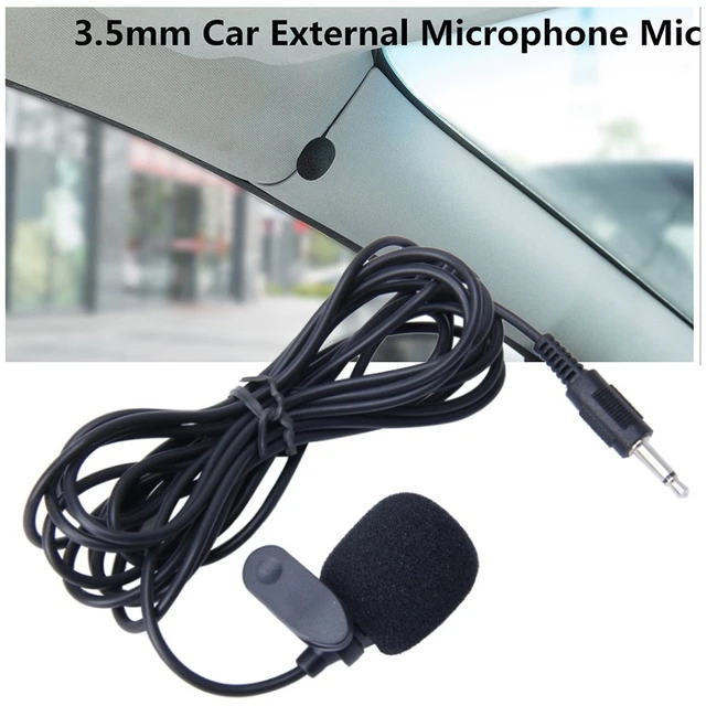 Mayitr-Microphones Externes de Voiture avec réinitialisation 3.5mm, Lecteur  DVD, GPS, MP5, Stéréo, 3.5