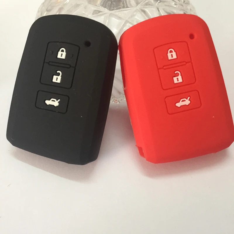 Silicone Key Cases Cover Fit For Toyota Camry Avalon rav4 Highlander Land Cruiser Car Modified