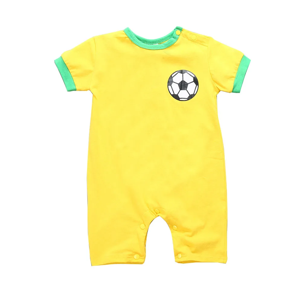 Baby Sport Football Romper Jumpsuit Soccer Designs Nation Team Casual