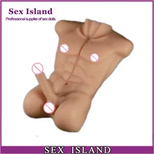 Japanese Lifelike Full Silicone Male Solid Sex Torso Doll With Big Dildo Realistic Huge Penis Love Dolls With For Women & Gay