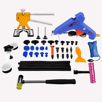 

New PDR Tools Paintless Dent Repair Tools Car Hail Damage Repair Tool Hot Melt Glue Sticks Glue Gun Puller Tabs Kit