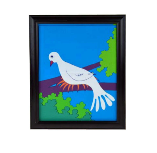 

Dove Frame (One Dove Version), Dove Appearing From Picture Magic Tricks Stage Illusions Accessories Gimmick Prop Comedy