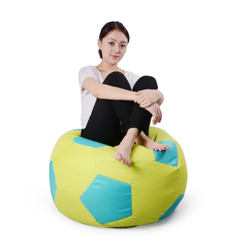 Крышка только без наполнителя-90 см диаметр Кубок мира по футболу дизайн кресло мешок, гостиная beanbag диван кресло, расслабляющий шезлонг