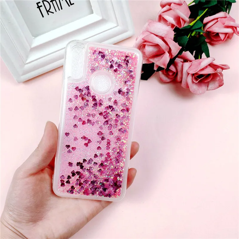 Huawei P Smart чехол, блестящий чехол для Coque huawei P Smart Plus PSmart, Жидкостная динамика, мягкий силиконовый чехол для телефона s