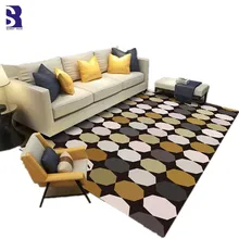 SunnyRain 1-piece короткий плюшевый цветной Морден коврик для гостиной коврик для спальни коврик на кухню