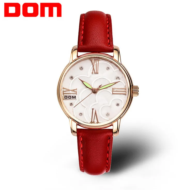 DOM Quartz Women Watches Top Brand Luxury 2016 Wristwatch Female Clock Waterproof Wrist Watch Lady Montre