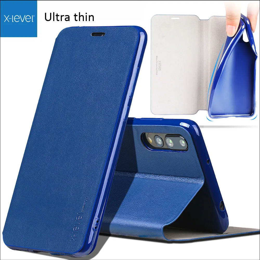 

X-Level Book Flip Leather Case For Samsung Galaxy A30 A50 A70 A40 A20 A10 Ultra thin Slim For M30 M20 M10