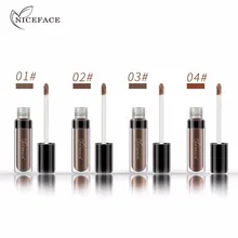 NICEFACE жидкие трехмерные брови водостойкие и пот не макияж коричневый крем для бровей