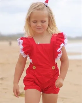 

Newborn Infant Baby Girl Laces Bodysuit Jumpsuit Headband Outfits xmas baby girl xmas christmas bodysuit jumper jumpsuit