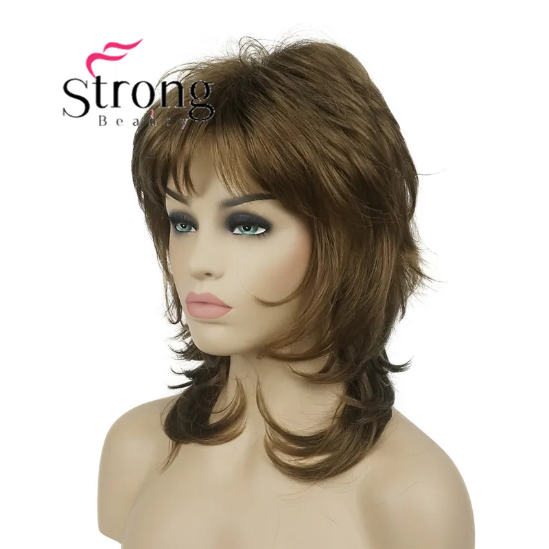 StrongBeauty 1" длинные светлые пушистые перматированные полный синтетический парик парики выбор цвета