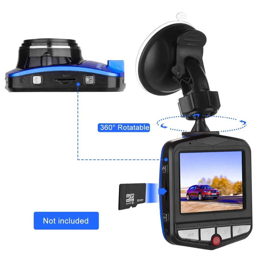 2019 New Original A1 Mini Car Black box Dashcam Full HD 1080P Video Registrator Recorder G-sensor Night Vision Motion detector