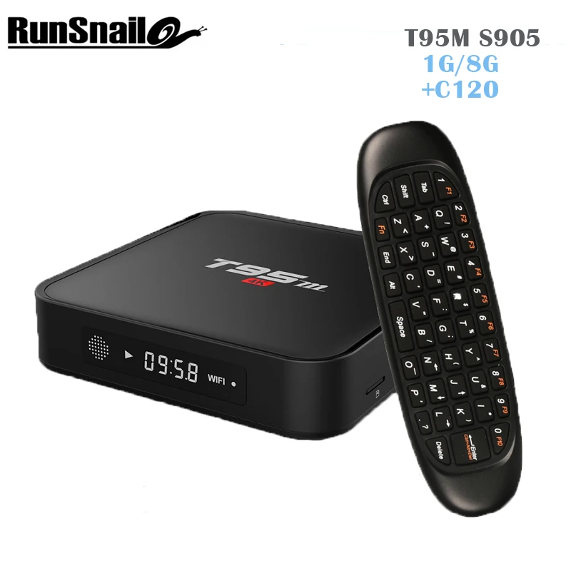 

T95M Android Box+C120 Wireless Game Keyboard Android Remote Controller 1GB 8GB set top box with LED display Support Media Player