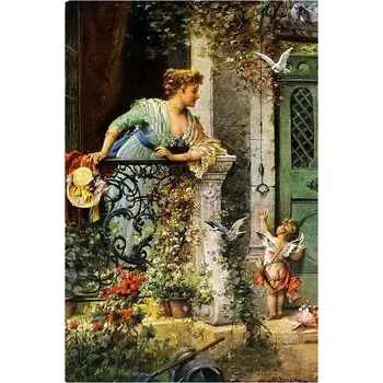 

5D Diy diamond painting cross stitch woman icon full square rhinestone diamond embroidery angel Sticker mosaic wall decorative