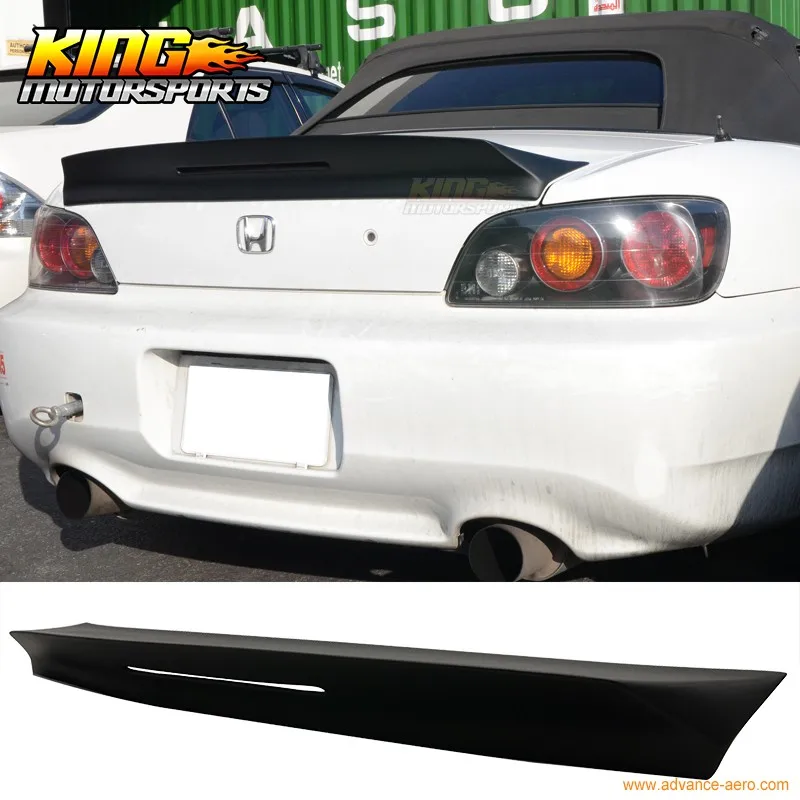 Для 2000-2009 Honda S2000 AP1 AP2 ТМ Стиль матовый черный спойлер багажника(frp