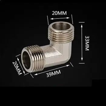 

1/2'' BSP Male Thread DN15 Copper Brass Electroplating Elbow Tube Connector Coupling Pipe Fitting for Water Plumbing
