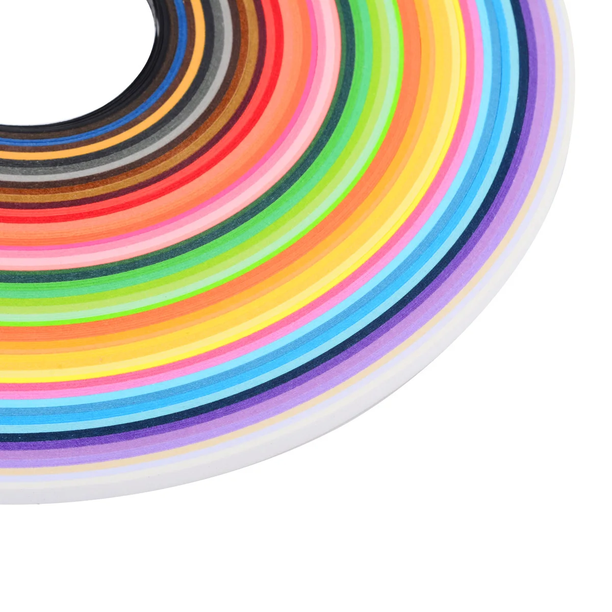 500pcs New Rainbow Quilling Paper 5*540mm Strips Quilling Paper Mixed 50 Colors Craft Kit for Scrapbook Gift DIY Decor