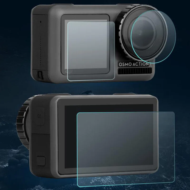 

Tempered Glass Lens LCD Screen Protector Film Protective Full Cover For DJI Osmo Action Sport Camera Protection Guard Accessory