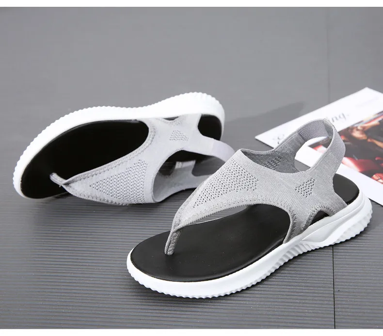 LL 9520-2019 Breathable Flyknit Women Sandals Summer Woman Shoes-21