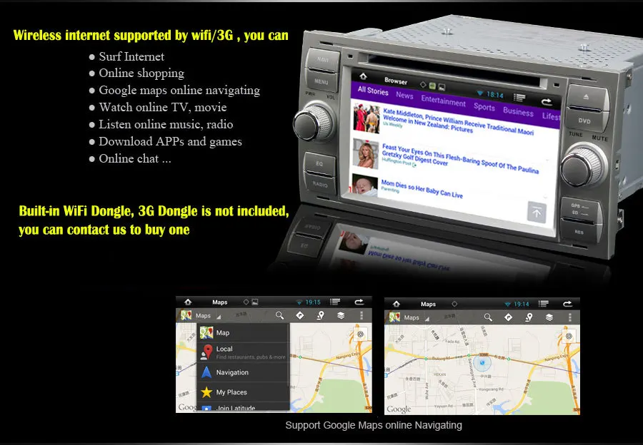 Discount HOT Android 8.1 Car DVD for Ford Focus 2004-2008 7" Silver Wifi 3G GPS Nav Radio Stereo with 8GB GPS TF Card 2017 New Sales 2 Discount HOT Android 8.1 Car DVD for Ford Focus 2004-2008 7" Silver Wifi 3G GPS Nav Radio Stereo with 8GB GPS TF Card 2017 New Sales 2