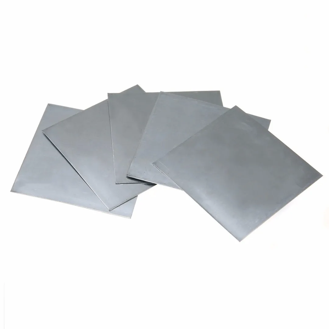 5pcs New bluish-white Zinc Plate High Purity 99.9% Pure Zinc Sheet Plate for Science Lab 140x140x0.2mm