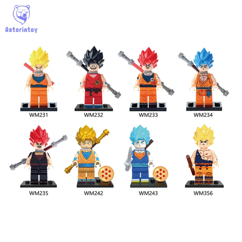 

Single Sale Building Blocks block Dragon Ball Z Goku Vegeta Perfect Cell Majin Gohan Bardock Bricks Kids Toys Gifts WM6029