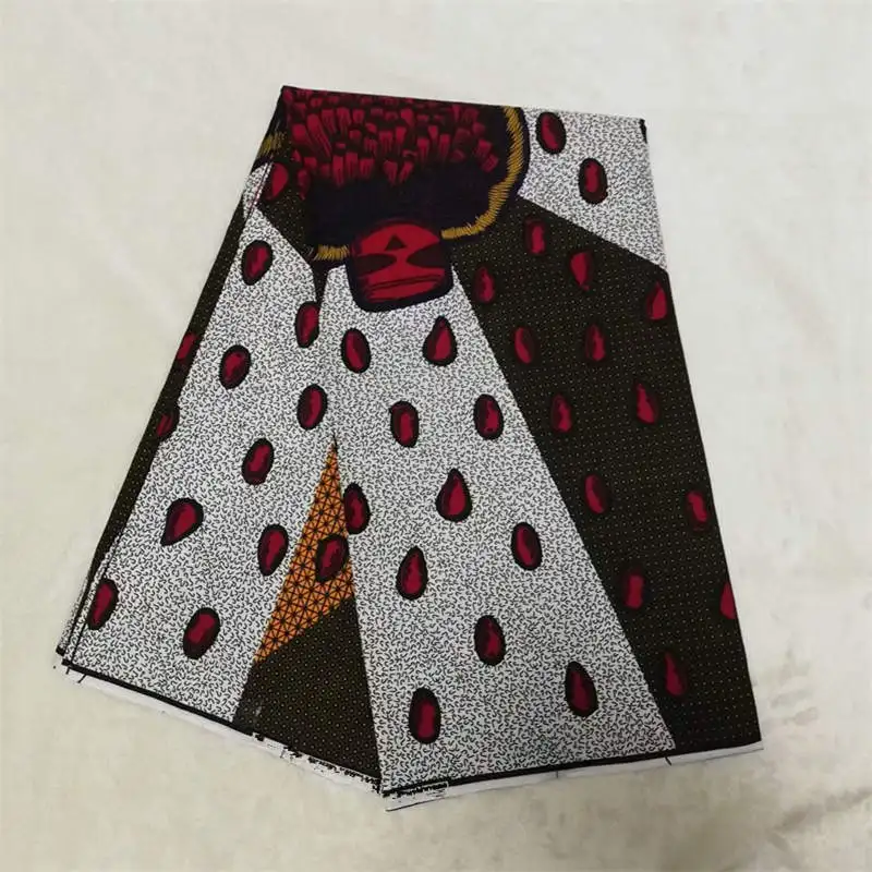 

African Wax Cotton Fabric High Quality African Fabric Real Wax Print Dutch Wax For Sewing 6 Yards Ankara Fabric! AF42105