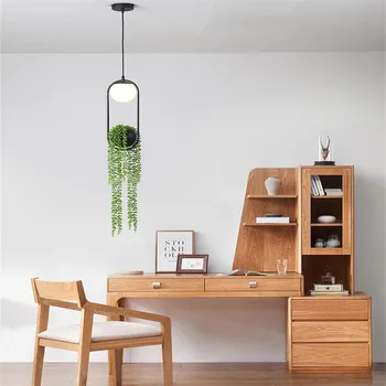 

4112 cm 2019 Nordic Plant Chandelier Flower Pot Aisle Restaurant Balcony Sky Garden LED Chand LED Light LED Lamp Best Price D1